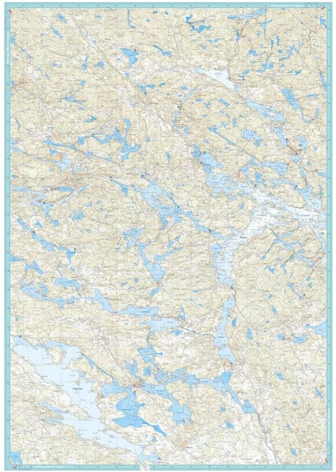 Skating map Mälaren 1:50000