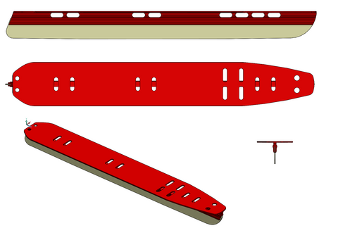 Skyllermarks Röd 45cm, utan bindning