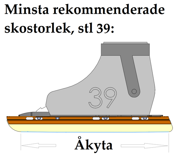 Skyllermarks Orange 42cm Pro Skate 2:a Sortering