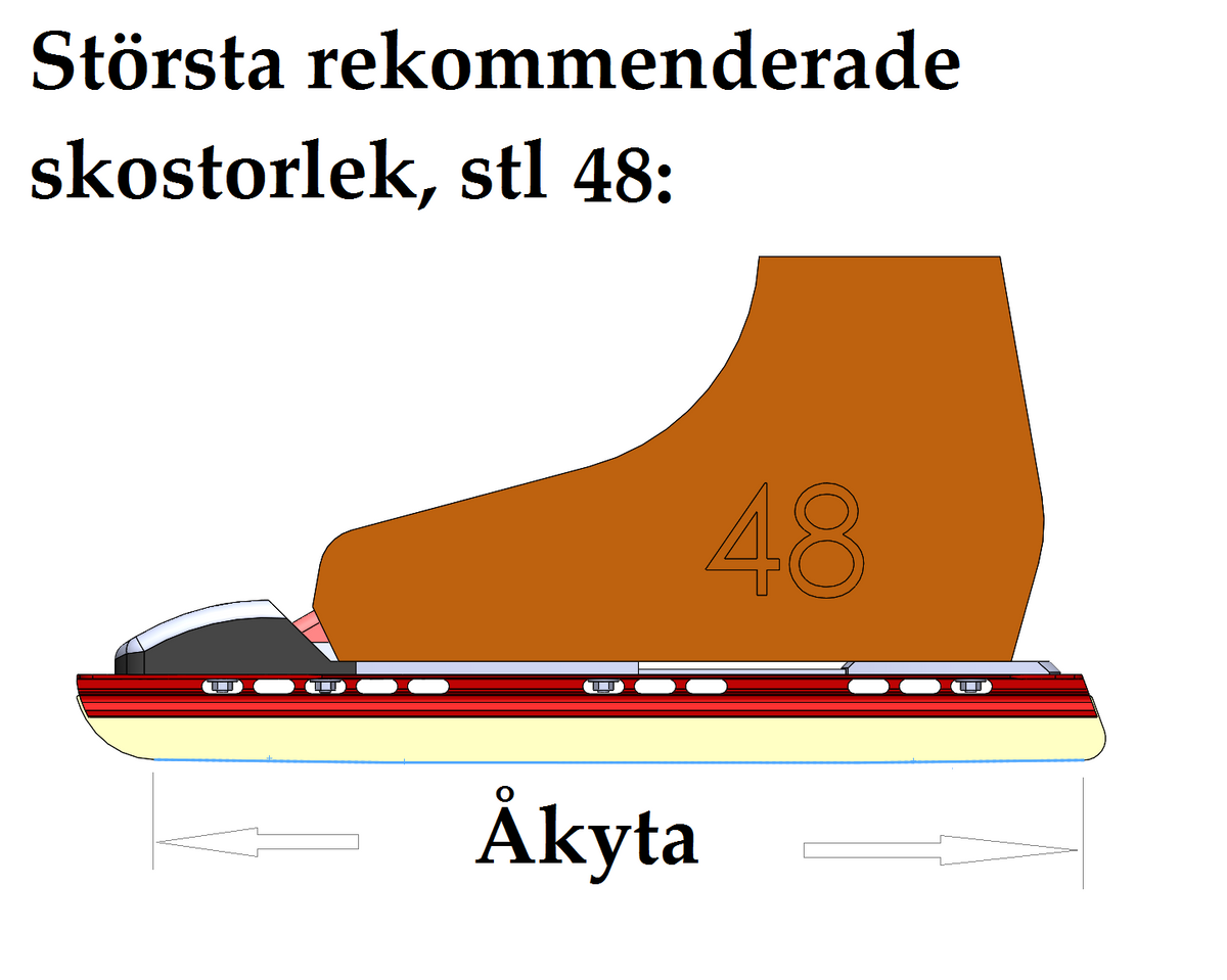 Skyllermarks Röd 47cm. 2:a sortering