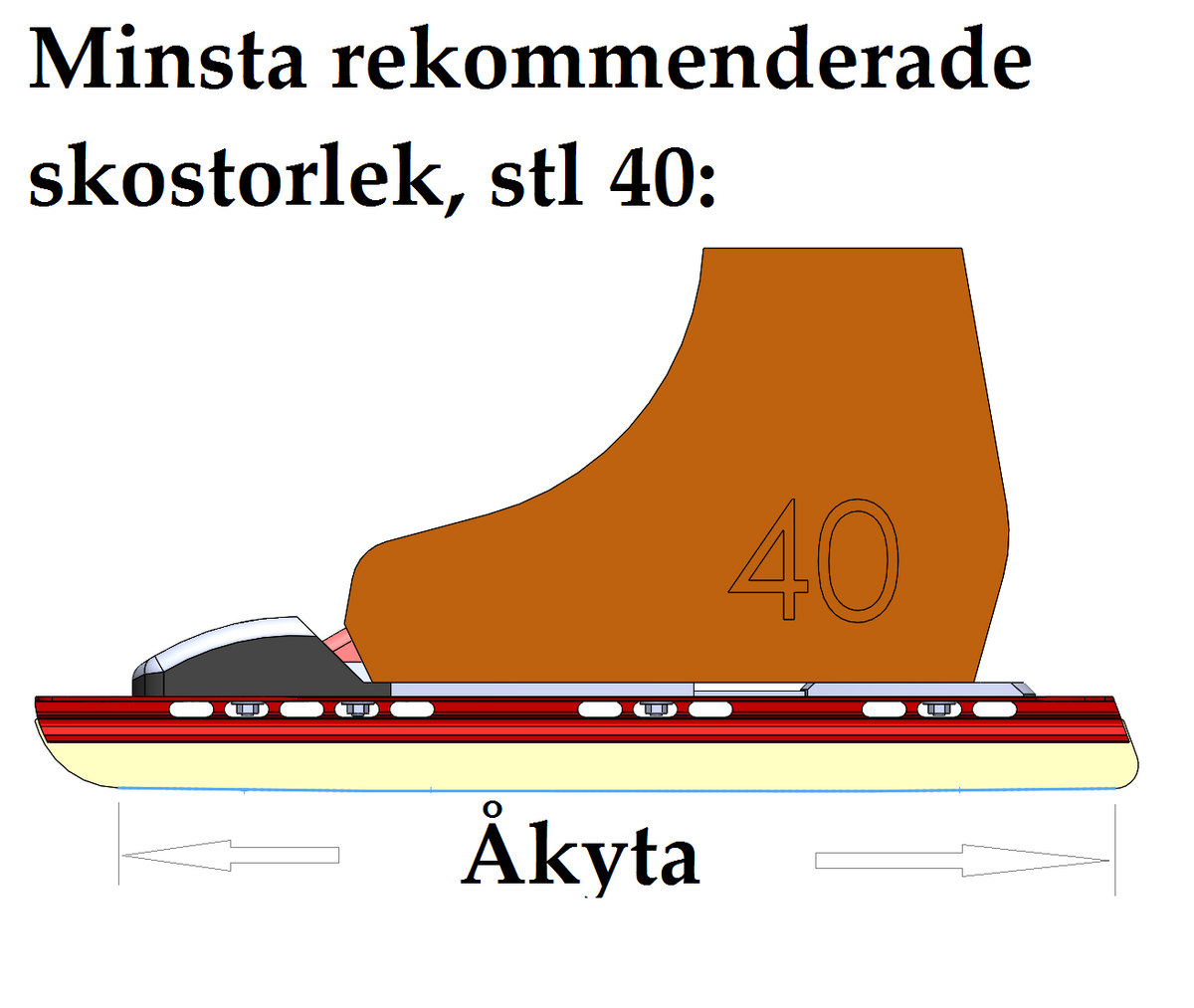 Skyllermarks Röd 47cm. 2:a sortering