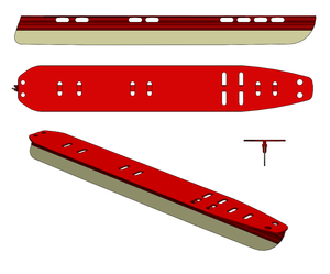 Skyllermarks Röd 42cm, utan bindning