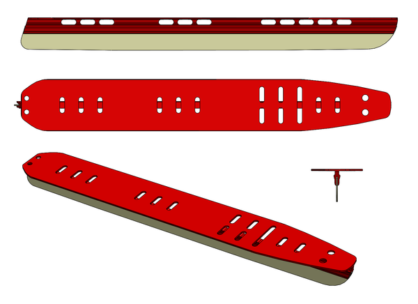 Skyllermarks Röd 47cm, utan bindning